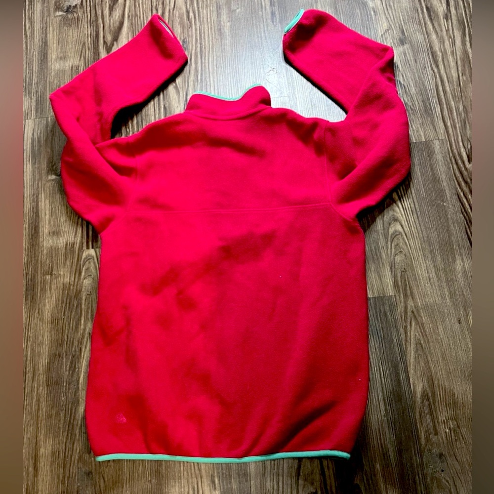 Patagonia Women’s Pink/Green Synchilla Snap-T Pullover Fleece Women’s Large - Picture 2 of 5